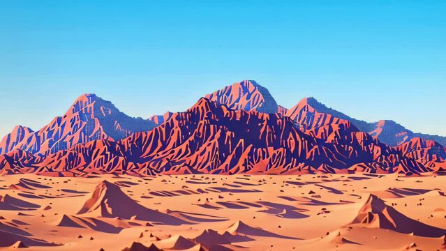 Desert pixel background