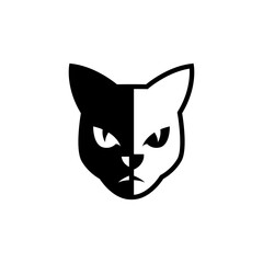 cat logo design and icon