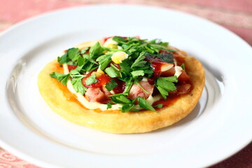 pizza with mushrooms