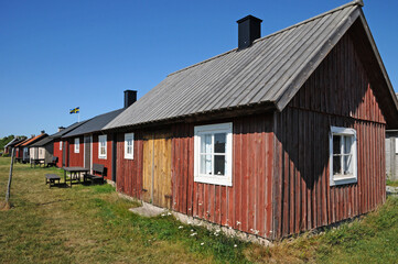 Fototapeta na wymiar Sweden, the fishermen old village of Gnivard