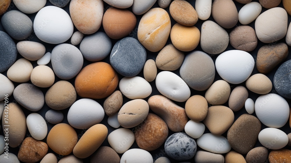 Poster a close-up shot of a bunch of rocks, suitable for various design projects
