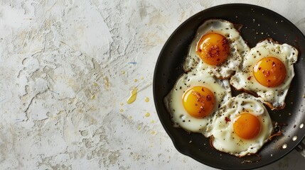 Skillet Eggs - Spiced Up Fried Eggs for a Hearty Meal.
