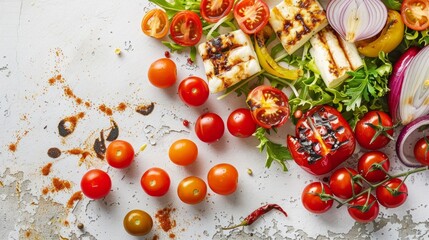 Artisanal Haloumi and Tomato Salad - A Healthy Choice