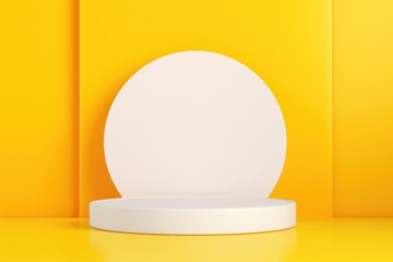 A white toilet fixture against a bright yellow wall, ideal for bathroom interior design concepts