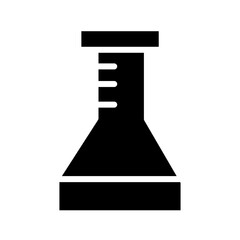 Beaker Science Lab Glyph Icon
