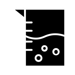 Biology Cup Glass Glyph Icon