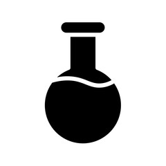Flask Test Tube Glyph Icon