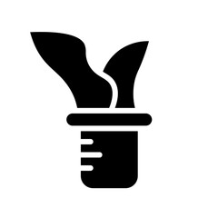 Genetic Lab Plant Glyph Icon