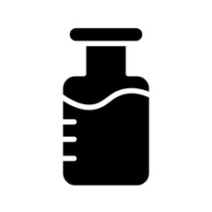 Apparatus Bottle Chemistry Glyph Icon