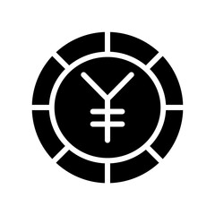 Obraz premium Finance Currency Bank Glyph Icon