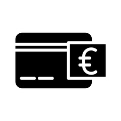 Bank Credit Card Glyph Icon