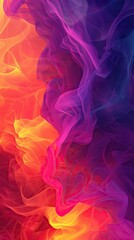 Obraz premium Mesmerizing swirls of colorful smoke blending in an abstract artwork