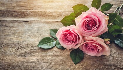 vintage romantic background with roses