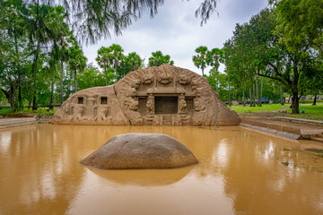 The Tiger Cave Temple- carvings of tiger heads on the mouth of a cave is a rock-cut temple located...