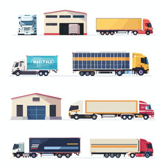 Warehouse and Logistic Service with Truck and Lorry