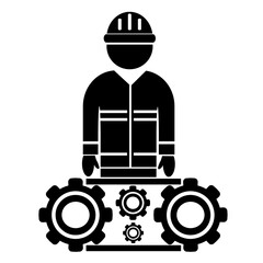 A vector illustration icon for repair, installation and maintenance construction work. industry.