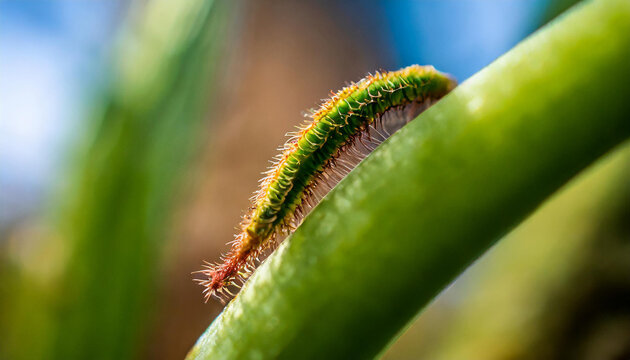 A microscopic closeup of a parasitic plant on an arum