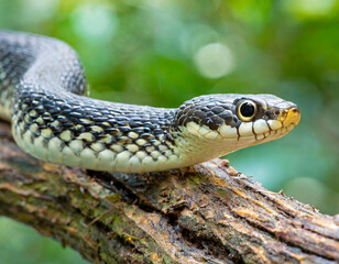The common garter snake (Thamnophis sirtalis)