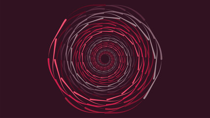 Abstract spiral round data cycle urgency vortex style creative style background.