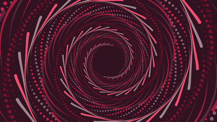 Abstract spiral round data cycle urgency vortex style creative style background.