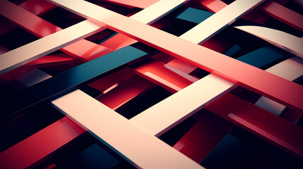 Abstract rendering checkered lines wallpaper background