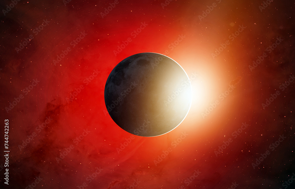 Aufkleber solar eclipse 