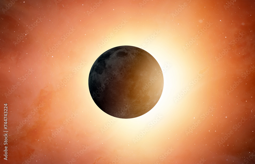 Aufkleber solar eclipse 