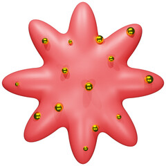 abstract shape 3d element for design.