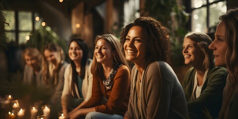 Friends Find Comfort and Support in Diverse Group Therapy Session. Concept Mental Health, Group Therapy, Support Networks, Diverse Communities, Friendship