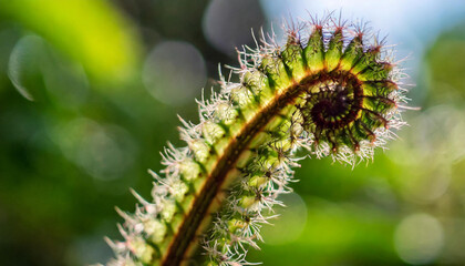 Fototapeta premium A microscopic closeup of a parasitic plant on an arum