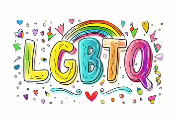 LGBTQ Pride contour. Rainbow lgbtq+ role models colorful rainbow road diversity Flag. Gradient motley colored pronoun movement LGBT rights parade festival original diverse gender illustration