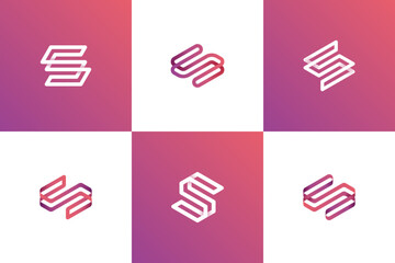 Letter S Logo Set