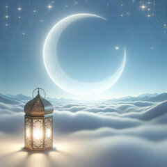 Celebration of Ramadan Muslim lamp