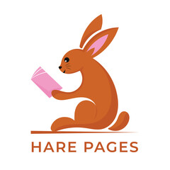 Rabbit illustrative logo design