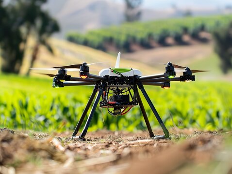 Field scouting drones monitoring pest activity precision agriculture for crop health