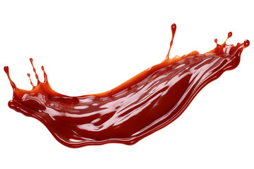 Delicious Barbecue Sauce PNG splash Isolated on Transparent and White Background - Grooming Products , Drop of liquid stroke With clipping path - Delicious healthy Food Cooking Restaurant advertising 