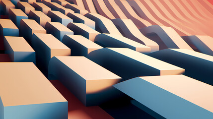 Obraz premium minimalist repeating line pattern