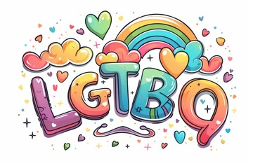 LGBTQ Pride transgender rights. Rainbow human rights colorful full spectrum diversity Flag. Gradient motley colored lgbtq+ asylum LGBT rights parade festival pride diverse gender illustration