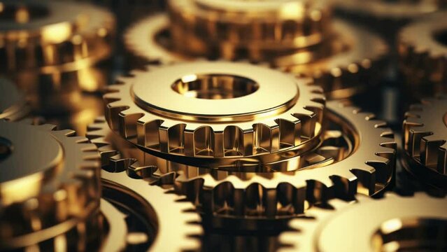 Detailed image of mechanical gears, suitable for industrial concepts.
