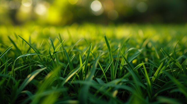 Close up of a lawn full of Bermuda grass.