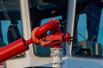 fire hoses on a tug in italy
