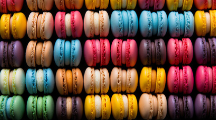 A Rainbow of French Macarons