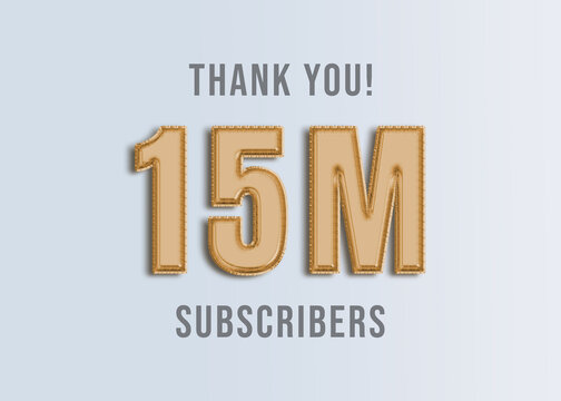 15M Youtube Subscirber Banner 