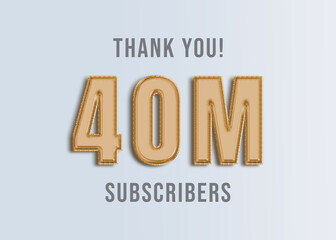 40M Youtube Subscirber Banner 