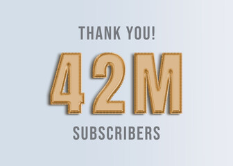 42M Youtube Subscirber Banner 
