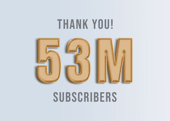 53M Youtube Subscirber Banner 