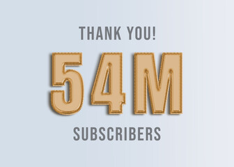 54M Youtube Subscirber Banner 
