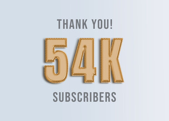 54K Youtube Subscirber Banner 