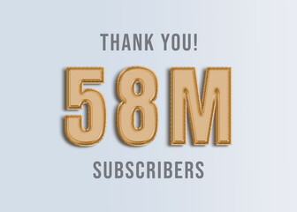 58M Youtube Subscirber Banner 