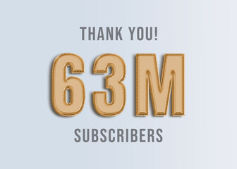 63M Youtube Subscirber Banner 